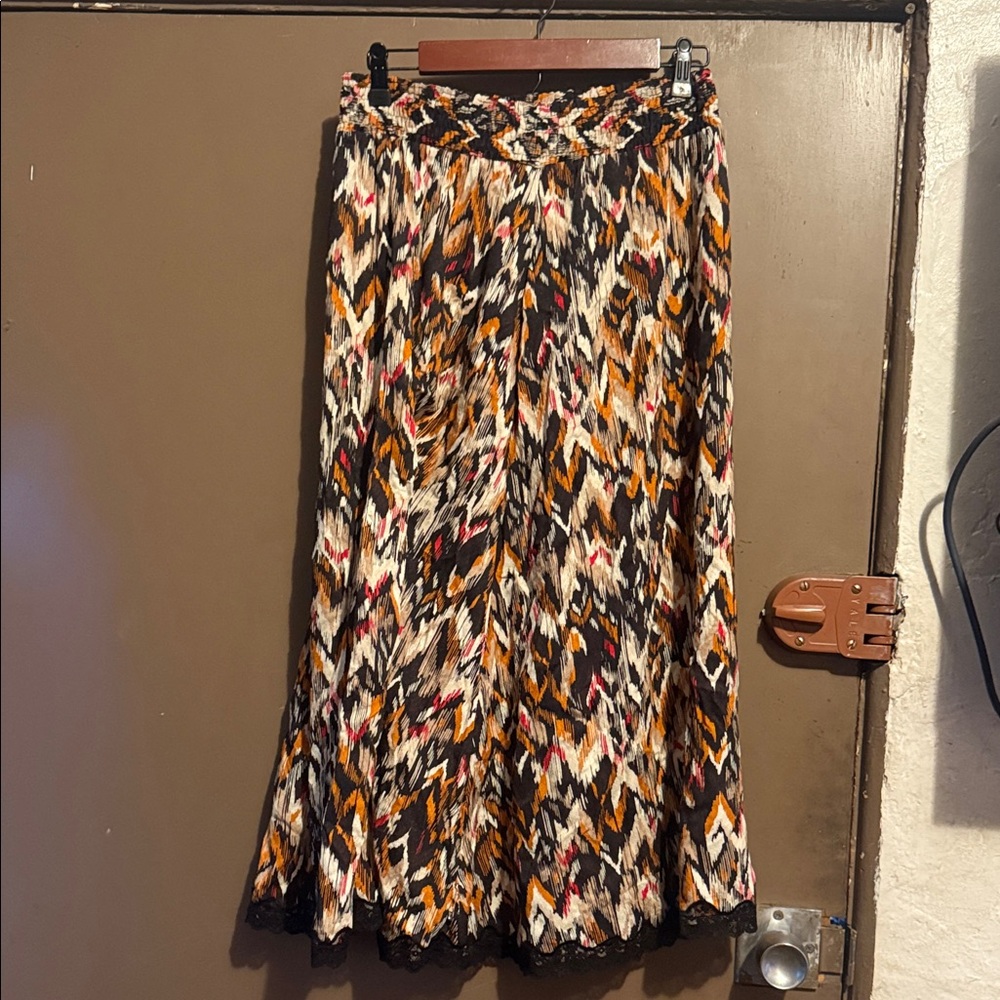 Western Multicolor Patterned Women's Skirt